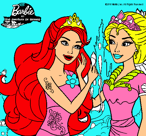 Barbie se despiede de la reina sirena