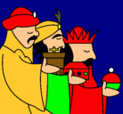 Dibujo Los Reyes Magos 3 pintado por walter