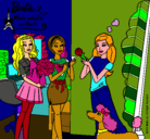 Dibujo Barbie de compras con sus amigas pintado por mvhhfhhuugiiki