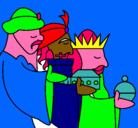 Dibujo Los Reyes Magos 3 pintado por petus