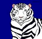 Dibujo Tigre pintado por gordo