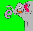 Dibujo Elefante pintado por selbaa