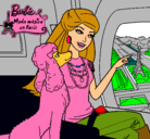 Dibujo Barbie llega a París pintado por malen