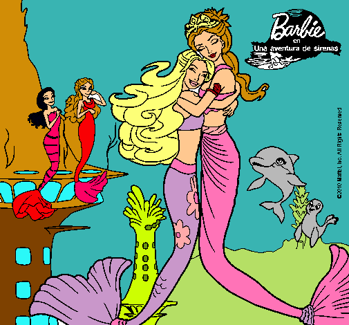 Barbie sirena y la reina sirena