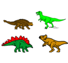 Dibujo Dinosaurios de tierra pintado por  marce