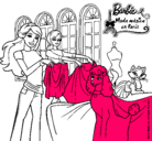 Dibujo Barbie y su amiga mirando ropa pintado por 3elgigtluiigwww