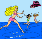 Dibujo Barbie de regreso a la playa pintado por VirWinx