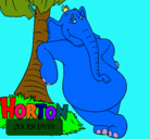 Dibujo Horton pintado por celu