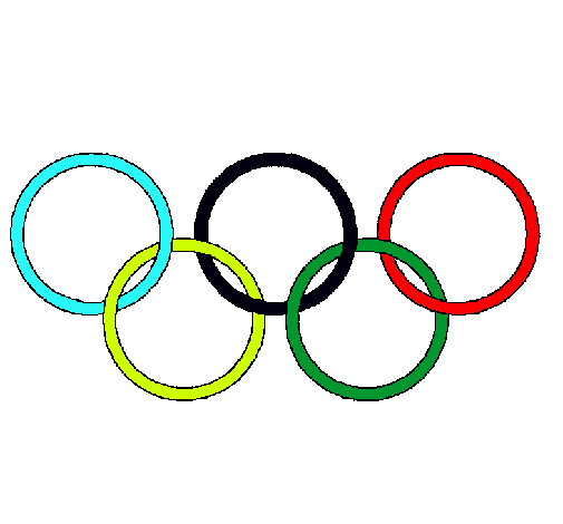 Dibujo Anillas de los juegos olimpícos pintado por joseangel