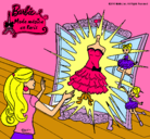 Dibujo El vestido mágico de Barbie pintado por nerina