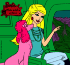 Dibujo Barbie llega a París pintado por zurizuria