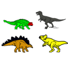 Dibujo Dinosaurios de tierra pintado por anthony5
