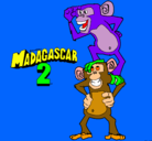 Dibujo Madagascar 2 Manson y Phil pintado por carritus