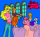 Dibujo Barbie y su amiga mirando ropa pintado por javitayons