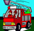 Dibujo Coche de Bomberos pintado por isaac-molon