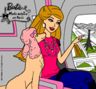 Dibujo Barbie llega a París pintado por hallie