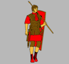 Dibujo Soldado romano pintado por javir+
