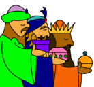 Dibujo Los Reyes Magos 3 pintado por tsasnai