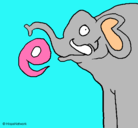 Dibujo Elefante pintado por margaret
