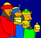 Dibujo Los Reyes Magos 3 pintado por Daisy