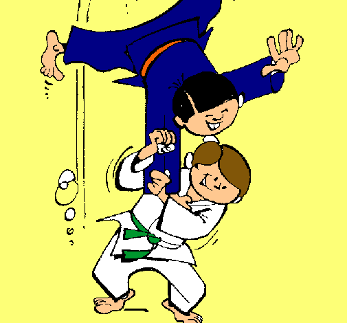 Dibujo Judo pintado por vanesa8