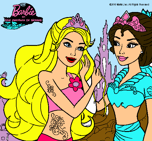 Barbie se despiede de la reina sirena