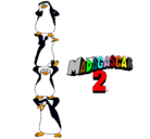 Dibujo Madagascar 2 Pingüinos pintado por Josu