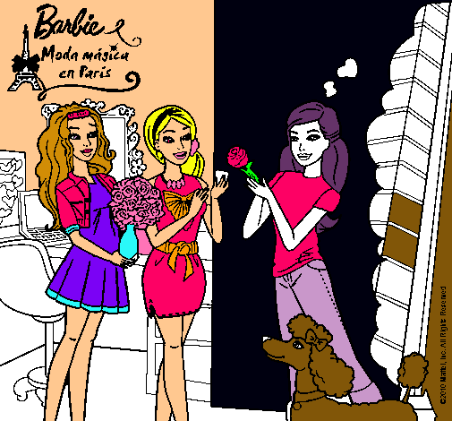 Barbie de compras con sus amigas