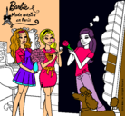 Dibujo Barbie de compras con sus amigas pintado por annaaaaaaaaaaaa