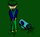 Dibujo Jugador de golf II pintado por danyboy