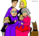 Dibujo Familia pintado por gianella