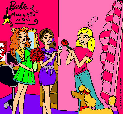 Barbie de compras con sus amigas