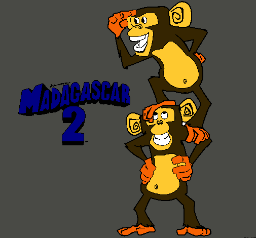 Madagascar 2 Manson y Phil