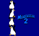 Dibujo Madagascar 2 Pingüinos pintado por macasan