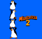 Dibujo Madagascar 2 Pingüinos pintado por geminis