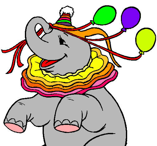 Elefante con 3 globos