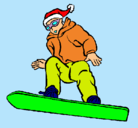 Dibujo Snowboard pintado por dennis