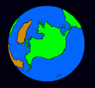 Dibujo Planeta Tierra pintado por IVANCITO