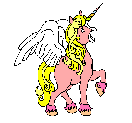 Unicornio con alas