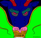 Dibujo Cabeza de dragón pintado por MATEORN