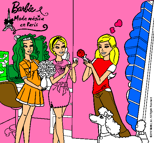 Barbie de compras con sus amigas