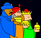Dibujo Los Reyes Magos 3 pintado por vitor