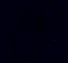 Dibujo Araña venenosa pintado por negrito