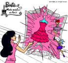 Dibujo El vestido mágico de Barbie pintado por jennireth