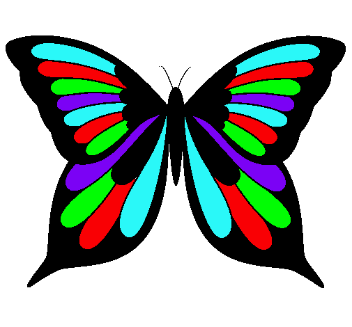 Dibujo Mariposa pintado por antonini