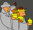 Dibujo Los Reyes Magos 3 pintado por Amaandiita