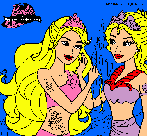 Barbie se despiede de la reina sirena