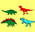 Dibujo Dinosaurios de tierra pintado por barb