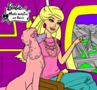 Dibujo Barbie llega a París pintado por sabrina