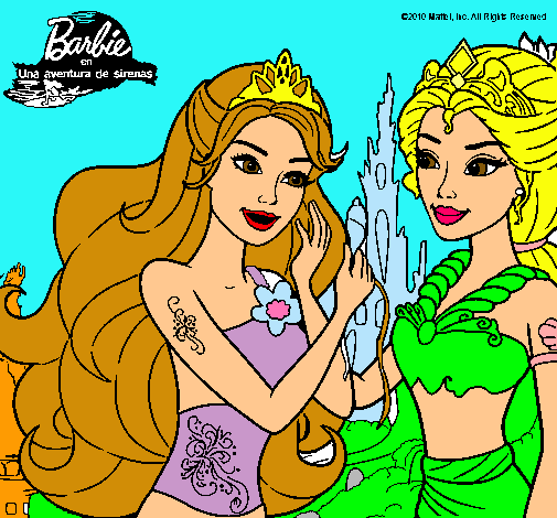 Barbie se despiede de la reina sirena